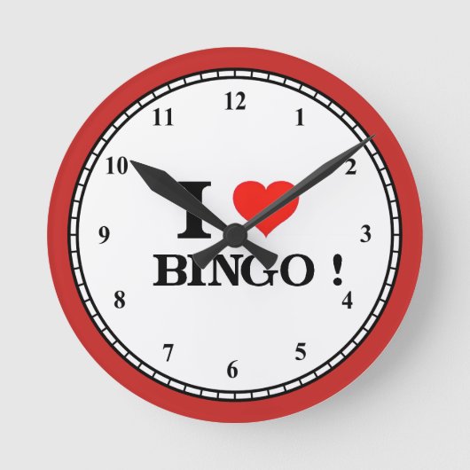 I Love Bingo Ronde Klok (Voorkant)
