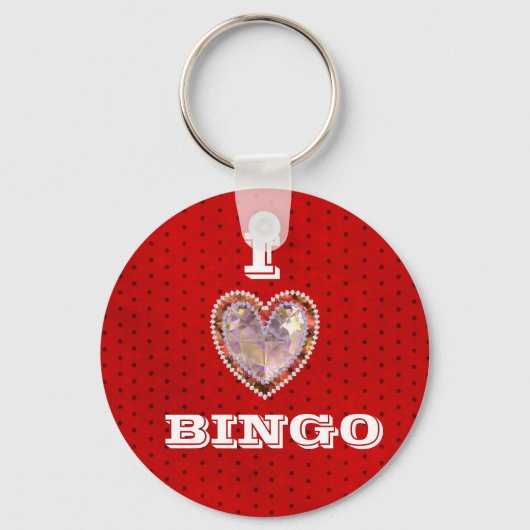I Love Bingo sleutelhanger (Voorkant)