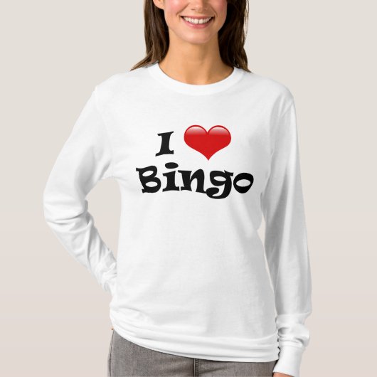 I Love Bingo T-shirt (Voorkant)