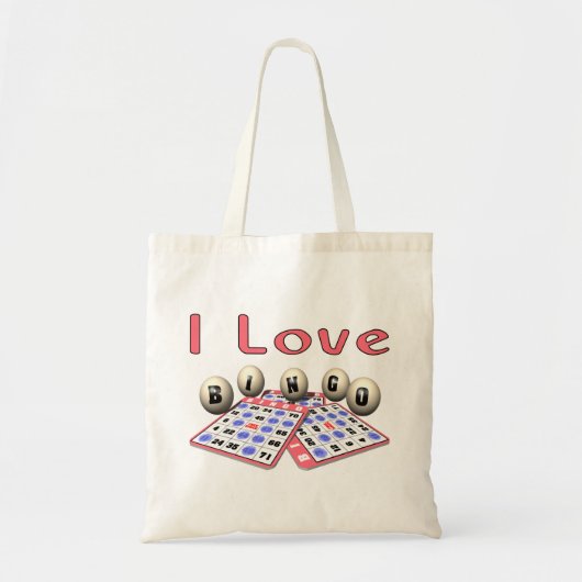 I Love Bingo Tote Bag (Voorkant)