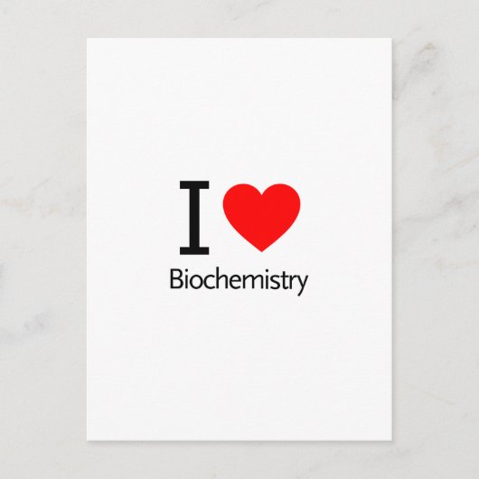 I Love Biochemie Briefkaart (Voorkant)