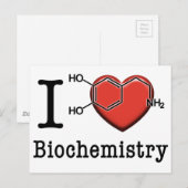 I Love Biochemie Briefkaart (Voorkant / Achterkant)
