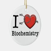 I Love Biochemie Keramisch Ornament (Rechts)
