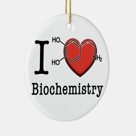 I Love Biochemie Keramisch Ornament (Rechts)