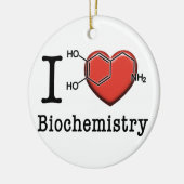 I Love Biochemie Keramisch Ornament (Links)