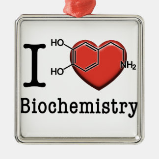 I Love Biochemie Metalen Ornament