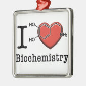 I Love Biochemie Metalen Ornament (Links)