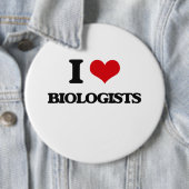 I Love Biologists Ronde Button 6,0 Cm (In situ)