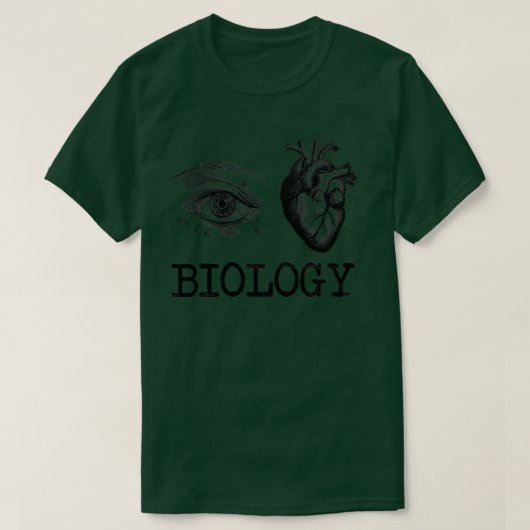 I Love Biology Eye Heart Biology Science T-shirt (Design voorkant)