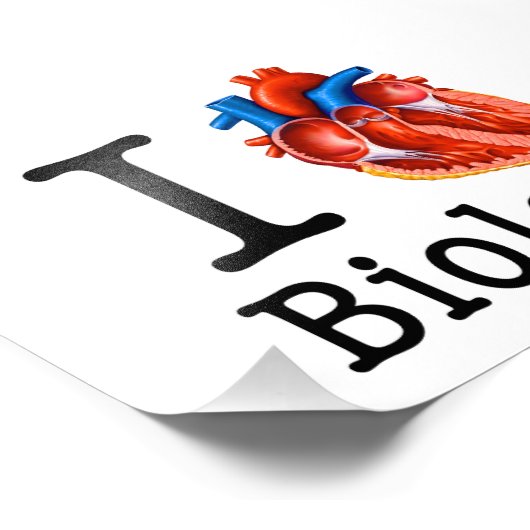 I Love Biology Foto Afdruk (Hoek)