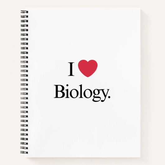 I Love Biology Notitieboek (Voorkant)