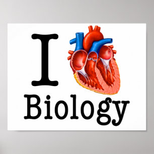 I Love Biology Poster