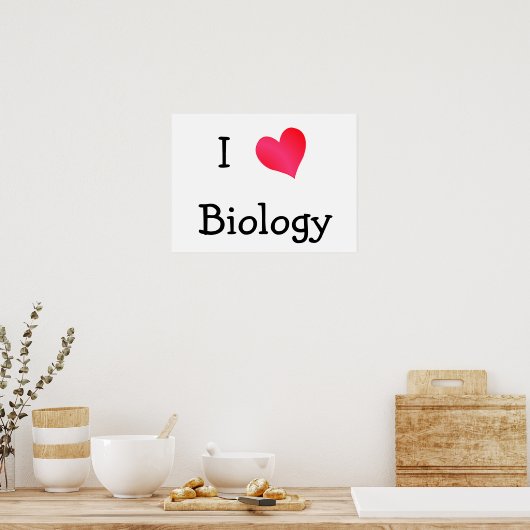 I Love Biology Poster (Keuken)