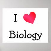 I Love Biology Poster (Voorkant)