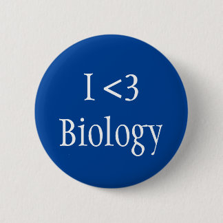 I Love Biology Ronde Button 5,7 Cm