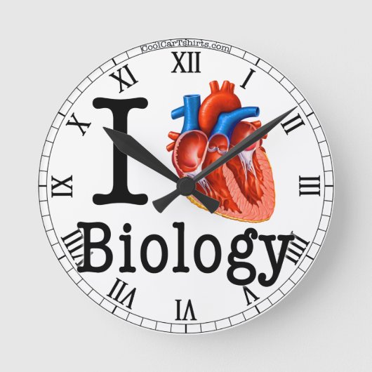 I Love Biology Ronde Klok (Voorkant)