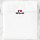 I Love Biology Ronde Sticker (Tas)
