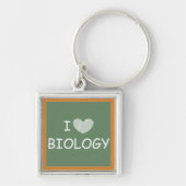 I Love Biology Sleutelhanger (Voorkant)