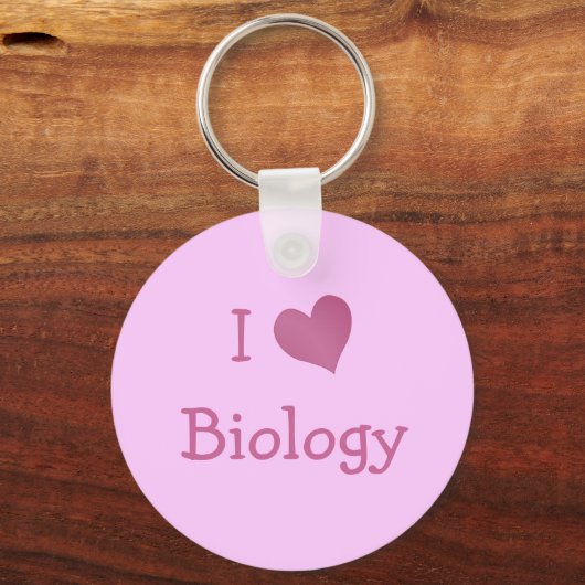 I Love Biology Sleutelhanger (Voorkant)