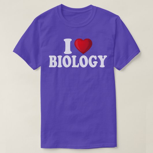 I Love Biology T-shirt (Design voorkant)