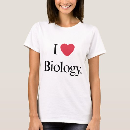 I Love Biology T-shirt (Voorkant)