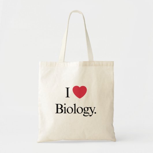 I Love Biology Tote Bag (Voorkant)