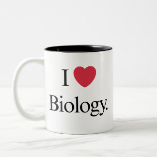 I Love Biology Tweekleurige Koffiemok