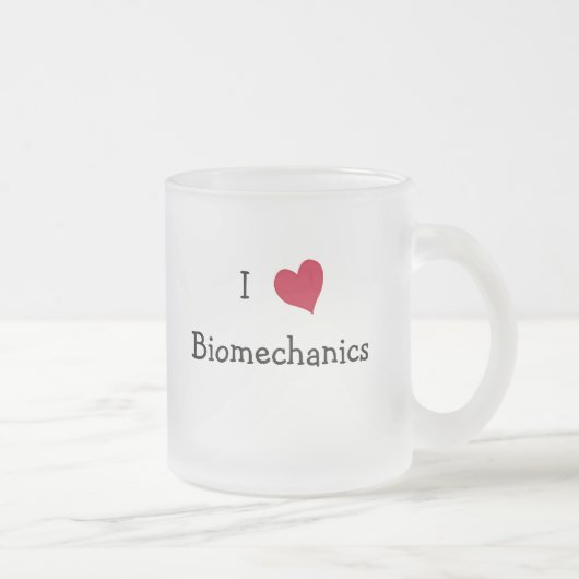 I Love Biomechanics Matglas Koffiemok (Rechts)