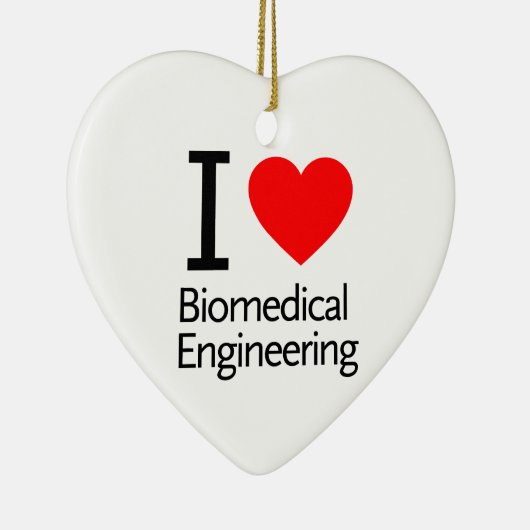 I Love Biomedical Engineering Keramisch Ornament (Rechts)