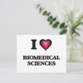 I Love Biomedical Sciences Briefkaart (Staand voorkant)