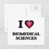 I Love Biomedical Sciences Briefkaart (Voorkant / Achterkant)