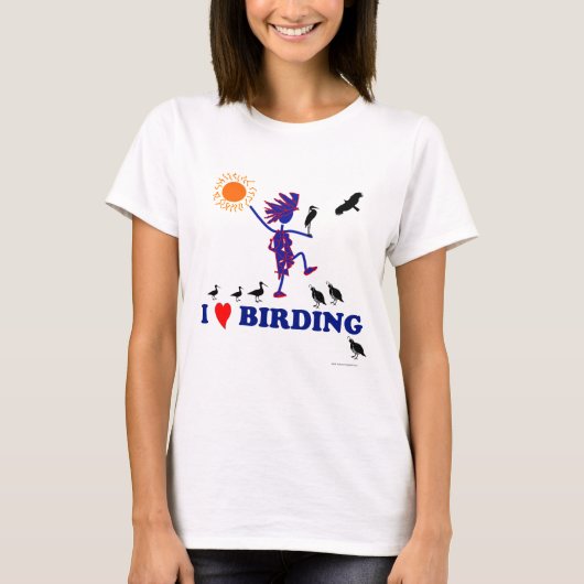 I Love Birding T-shirt (Voorkant)