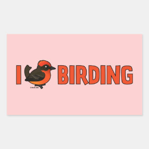 I Love Birding VEFL Rechthoekige Sticker