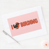 I Love Birding VEFL Rechthoekige Sticker (Envelop)