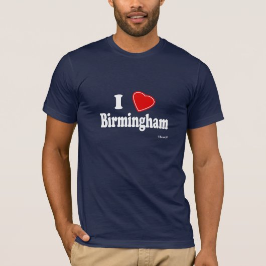 I Love Birmingham T-shirt (Voorkant)