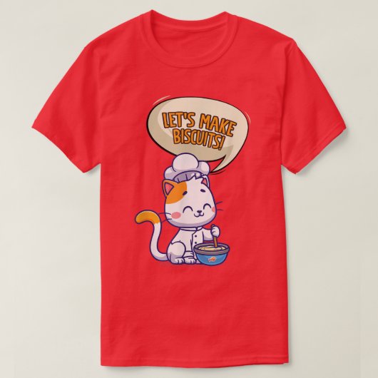 I Love Biscuits Baking Biscuits 1960 T-shirt (Design voorkant)