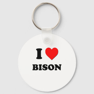 I Love Bison Sleutelhanger