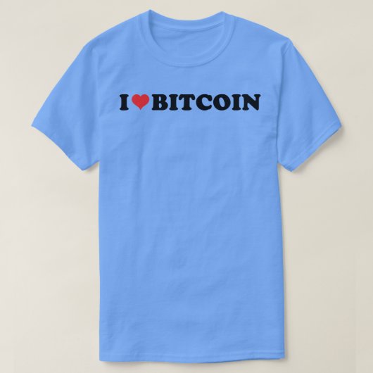 I Love Bitcoin T-shirt (Design voorkant)