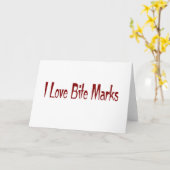 I Love Bite Marks Kaart (Gele Bloem)