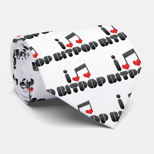 I Love Bitpop Stropdas (Opgerold)