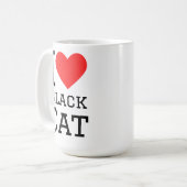 I love black cat koffiemok (Voorkant links)