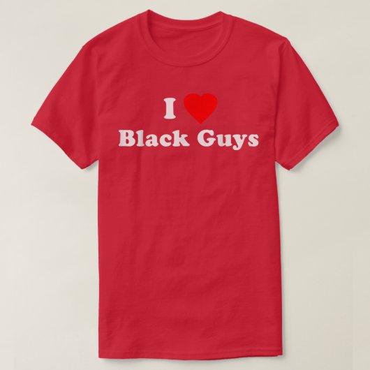 I Love Black Guys T-shirt (Design voorkant)