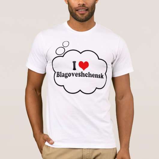 I Love Blagoveshchensk, Russia T-shirt (Voorkant)