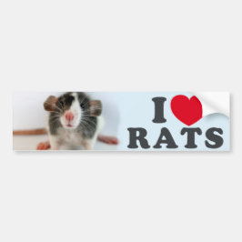 I love (blazed) Rats Bumpersticker