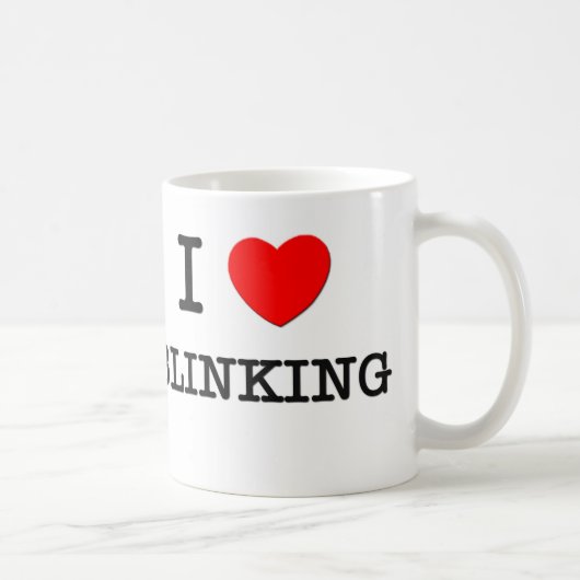 I Love Blinking Koffiemok (Rechts)