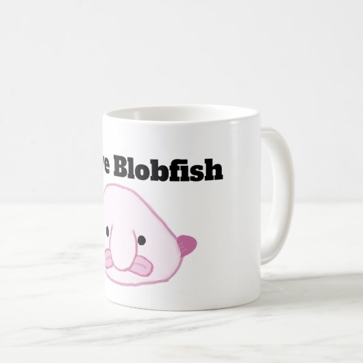 I Love Blobfish Coffee Mok (Voorkant rechts)