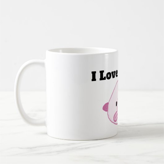 I Love Blobfish Coffee Mok (Links)