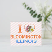 I Love Bloomington, IL Briefkaart (Staand voorkant)