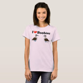I Love Blue-footed Boobies T-shirt (Voorkant volledig)