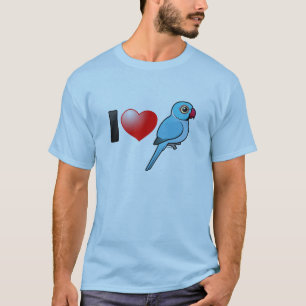 I Love Blue Indian Ringnecks T-shirt